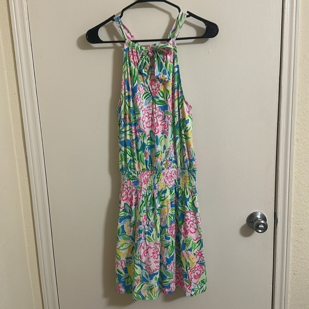 NWT Lilly Pulitzer Shirelle Skirted Romper Dress Multi Grove Garden Small - Picture 6 of 8